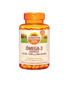 Suplemento Alimentar Sundown Ômega 3 Odorless 72 Cápsulas
