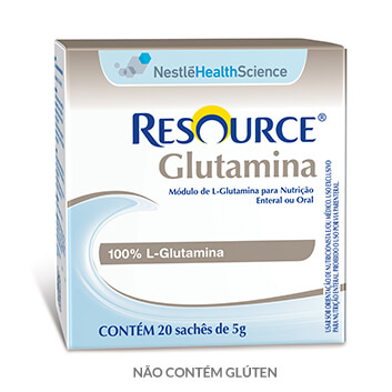 Resource Glutamina - Display com 20 sachês de 5g Resource Glutamina - Display com 20 sachês de 5g